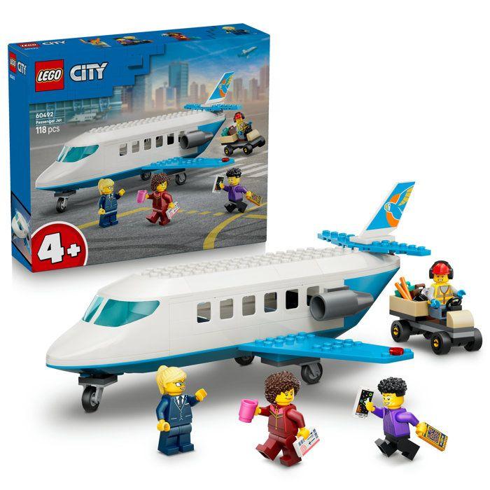 LEGO City 60492 L'Avion de Tourisme - Jeu Éducatif pour Garçon ou Fille des 4 ans - Cadeau