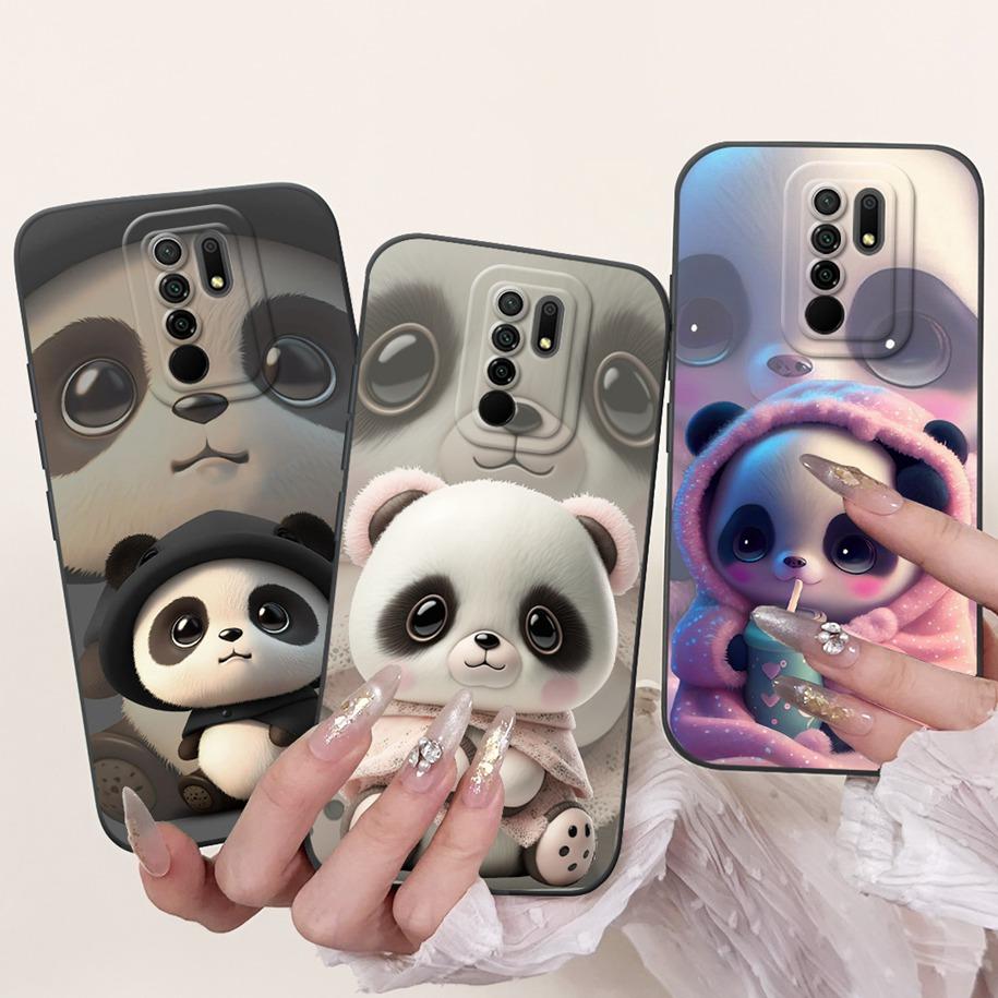 For Xiaomi Redmi 9 Case Lovely Panda Rabbit Cartoon Soft Liquid Silicone Shockproof Cover For Xiaomi Redmi 9 Prime Redmi9 Fundas