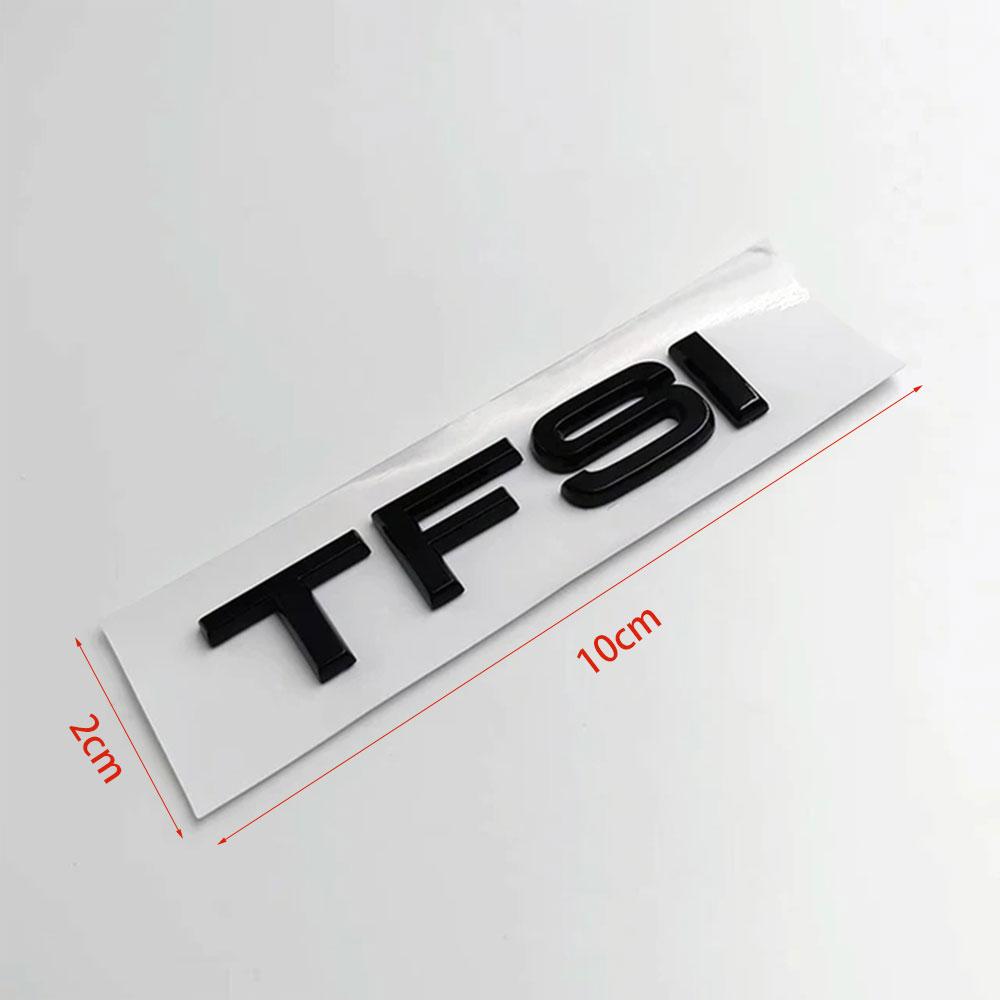 AAZN1 3D TFSI TDI Autoaufkleber ABS Buchstaben Logo Heckklappe Kofferraum Emblem Abzeichen Aufkleber für A3 A4 A5 A6 A7 A8 Q2 Q3 Q5 Q7 Zubehör
