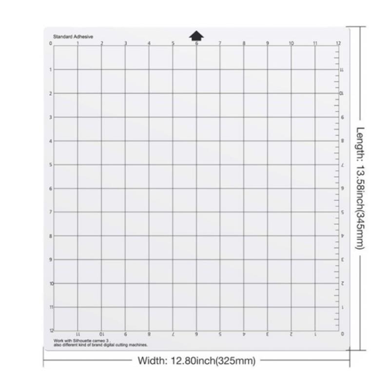 

12x12cm PVC Cutting Mat Patchwork Cut Pad for Workbench Patchwork Sewing Manual DIY Knife Engraving Leather Cutting Board Tool білий