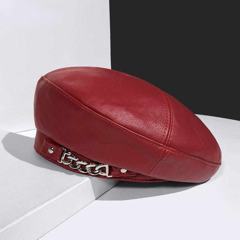 Women's Hat Beret 2023 New Fashion All-match Houndstooth Female British Retro Octagonal Hat Painter Hat Autumn Women's Cap