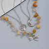 Retro Moon Sun Star Pendant Necklace Women Multilayer Jewelry Accessories