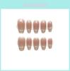 Handmade Peach Cat Eye Nail Stickers For Spring And Summer Detachable And White Enhancing