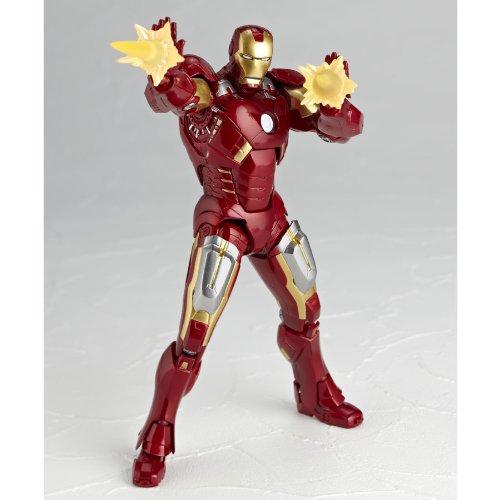 SFX Revoltech Avengers Iron Man Mark 7 Non-Scale ABS & PVC Painted Action Figure New Package Version Legacy of Revoltech