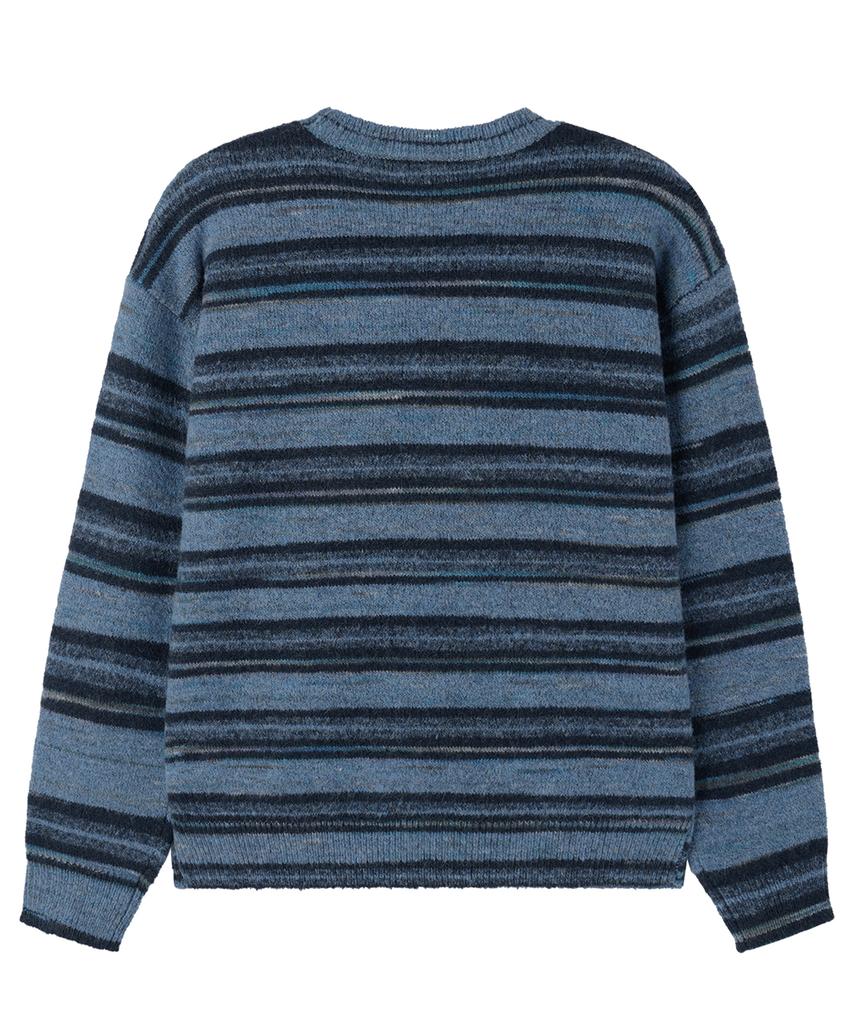 OPENYARD(OY) Brush Stripe Knit - Blue