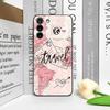 Pink World Map Printed Phone Case for Samsung S24 S23 Ultra S22 S25 Plus S21 S20FE 5G Shockproof Cover for Galaxy S25 Edge Shell