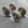 Noiseless Furniture Caster Wear Resistant Transporter Swivel Caster With Brake Hardwares Roller Wheel Tire Trolley Chair Mover