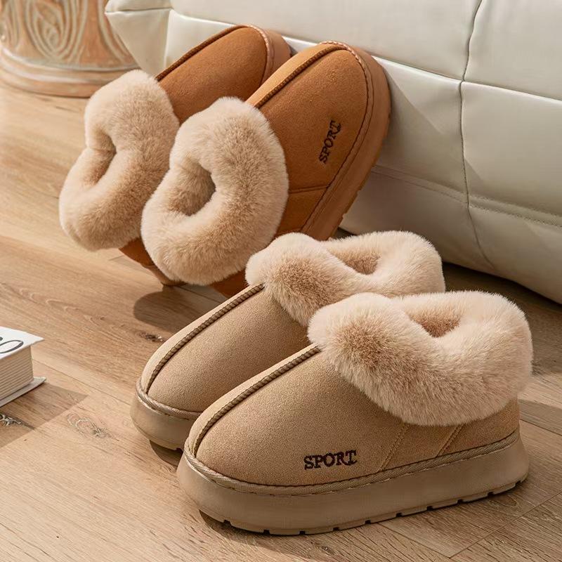 Fashion Women Comfortable Non-Slip Indoor Boots 2025 New Fashion Boots Fluffy Thick-Soled Shoes Women Comfortable and Warm Cotton Shoes