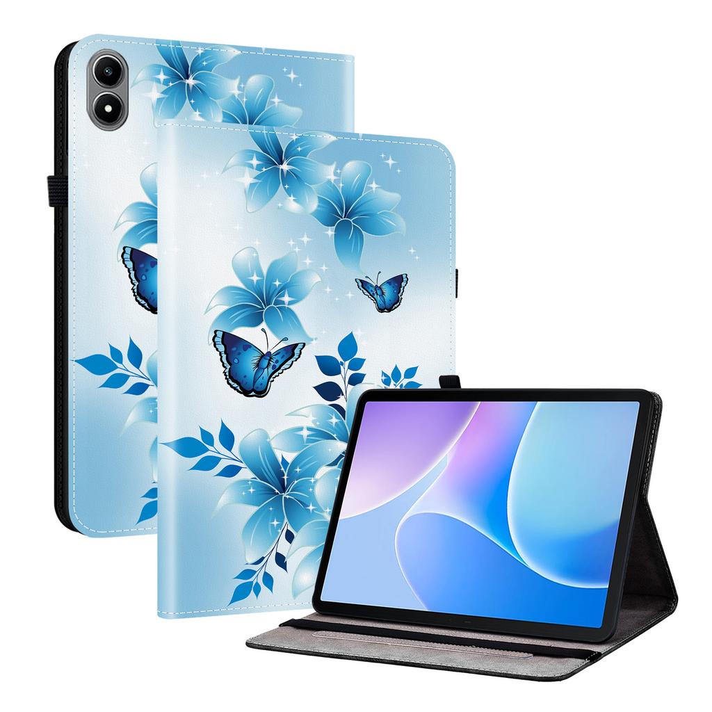 For Infinix Xpad 20 Leather Case Pattern Printed Stand Tablet Cover with Card Slots