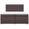 Maison Exclusive - Sommier à lattes de lit avec matelas Marron foncé 200x200 cm