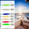 10Pcs Shrimp Lures Baits Squid Jig 3.6g Fluorescent Squid Jig Cuttlefish Hook Glow Jig Hook for Saltwater Fishing