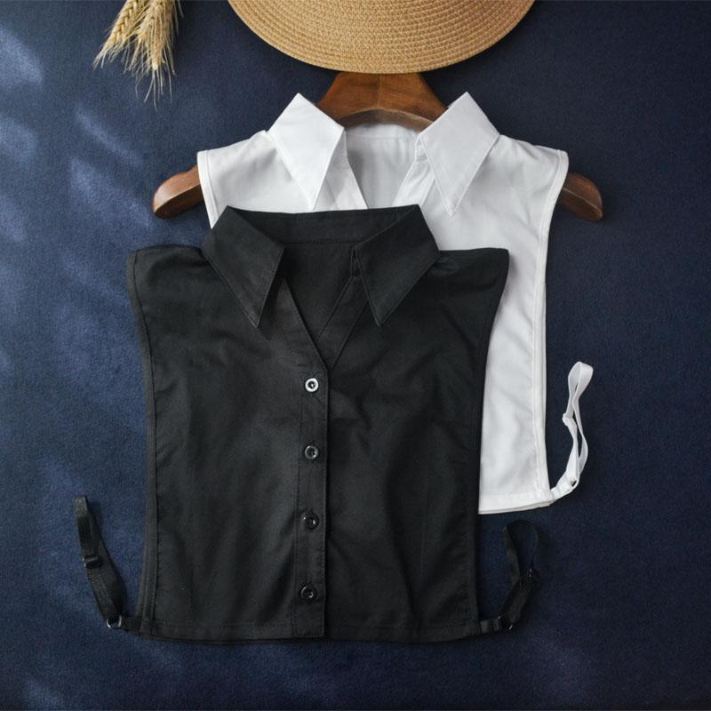 Girls V-neck Half Shirt Detachable Collars for Womens Removable Casual Fake Collar Sweater Neck False Collar Ties