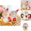 Cute Penguin Plush Toy With Hat Stuffed Animal Doll For Kids Party Penguin Companion Gift Characters)