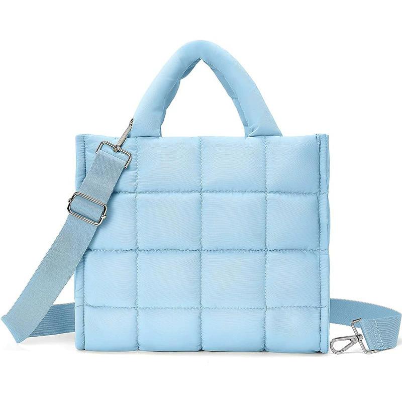 Gesteppte Puffer-Tragetasche für Damen, Große leichte bauschige Umhängetasche, Arbeitstasche für Reisen, Ideales personalisiertes Geschenk