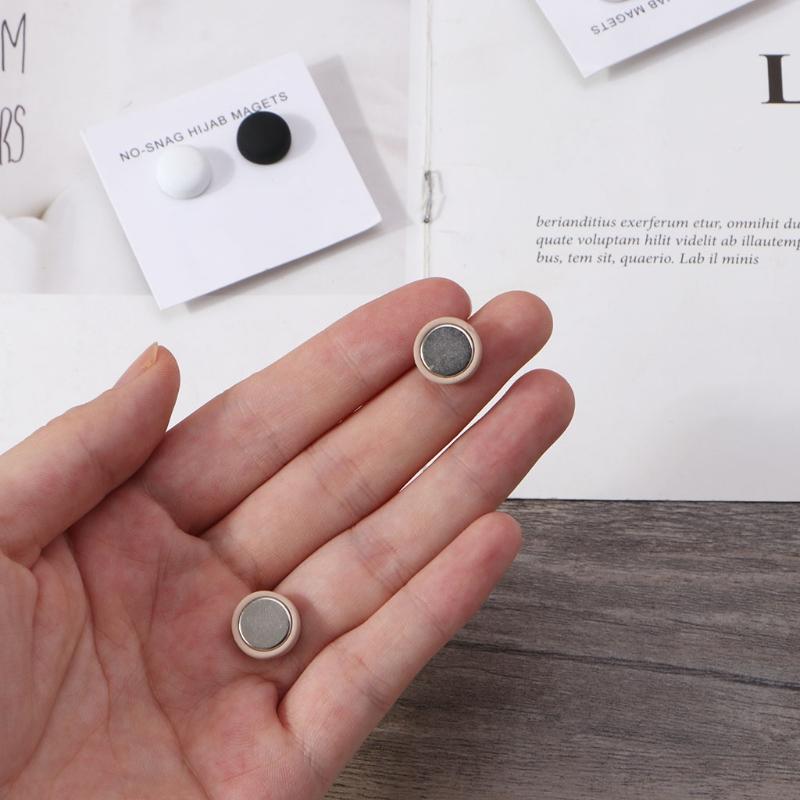 Matte Metall Hijab Schal Magnet Kein Haken Muslimische Frauen Magnetische Hijab Pins Islamische Pinless Sicherheit Kopftuch Broschen Zubehör