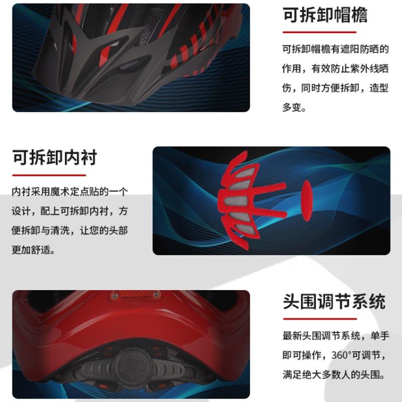 Mountain Bike Cycling Helmet Bicycle Helmet Outdoor Mountaineering Roller Skating Sports Helmet