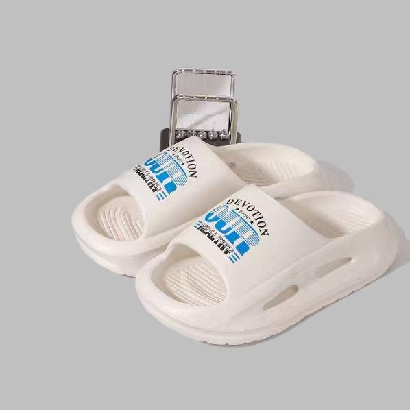 Men Thick-Sole Outdoor Slippers Anti-Odor Cushion Comfort Slides, Non-Slip Trendy Summer Sandals