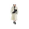 FILA Fw22 Large Logo Casual Faux Shearling Jacket Unisex Jacket Off-White F51U248926FIV