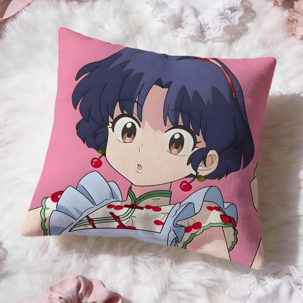 cute anime Ranma Cushion Cover Premium Comfort Reversible Pillow Cove -Two in One Design for Any Room & Car Interior