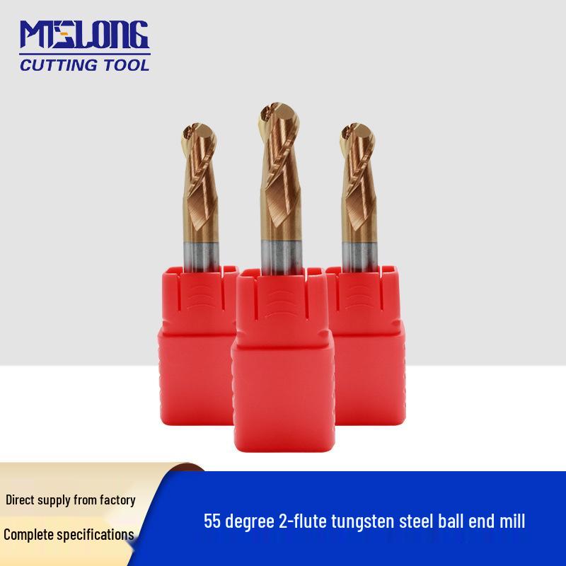 

Твердосплавная 2-заходная шаровая фреза HRC55 с R-образным углом для ЧПУ R-Diameter*Shank-Diameter*Length