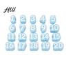 Reusable Pencil Stubs 1-20 20 Pcs Numbered Toppers, Classroom Organization Labels Daily Tracking Supplies for Teachers, Markers Clip Charm Supply