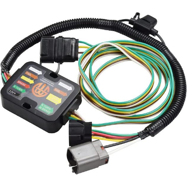 Trailer Hitch Wiring Tow Harness 4-Way Flat Compatible with Hyundai Santa Fe KIA Sedona Sorento