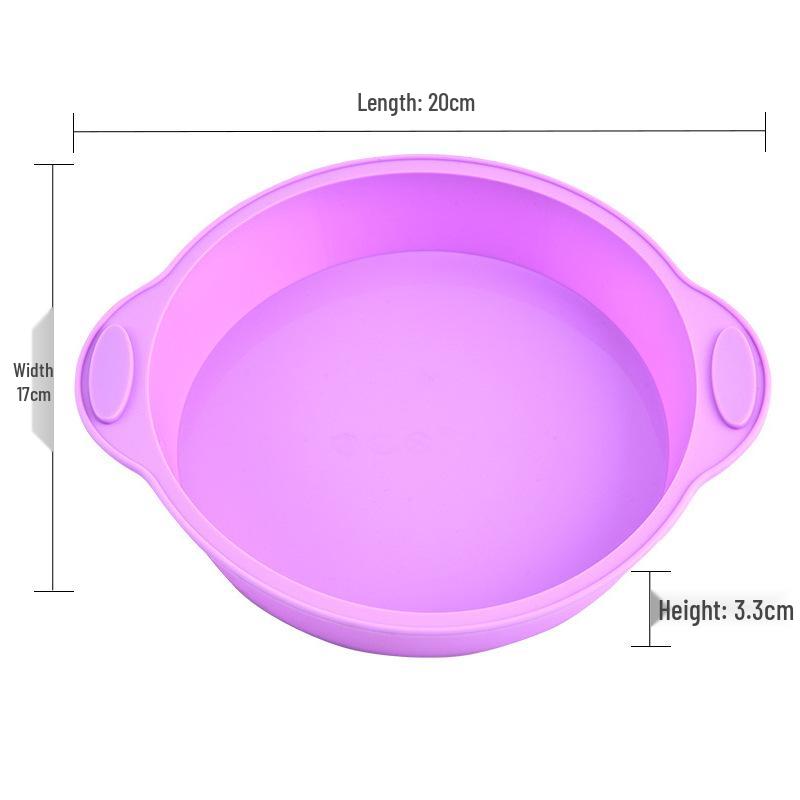 Heat-Resistant Silicone Baking Molds: Round & Rectangular for DIY Cake, Bread, and Toast