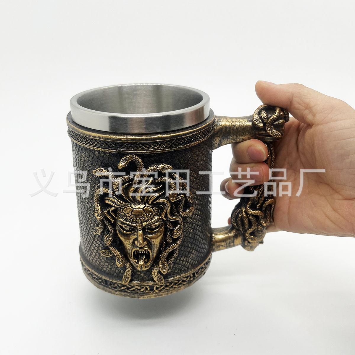 

Resin Medusa mugs, suitable for bar decoration, home appliances, mugs, coffee mugs