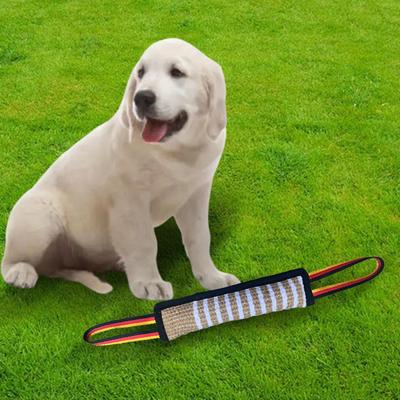 Dog Toy, Bite Pad, Hemp Sleeve with Handles for German Wire Rope