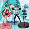 21cm Sexy Girl Hatsune Miku Anime Figure Fashion Subclture Miku Action Figure Christmas Gift PVC Collection Model Doll Toys