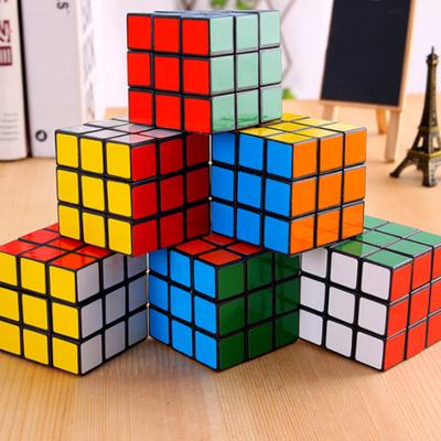 Cubo Mágico 3x3 Quebra-cabeça Cubo de Velocidade Chaveiro Brinquedos Educacionais Faça Você Mesmo Brinquedos Intelectuais Presentes Para Estudantes do Jardim de Infância Idosos