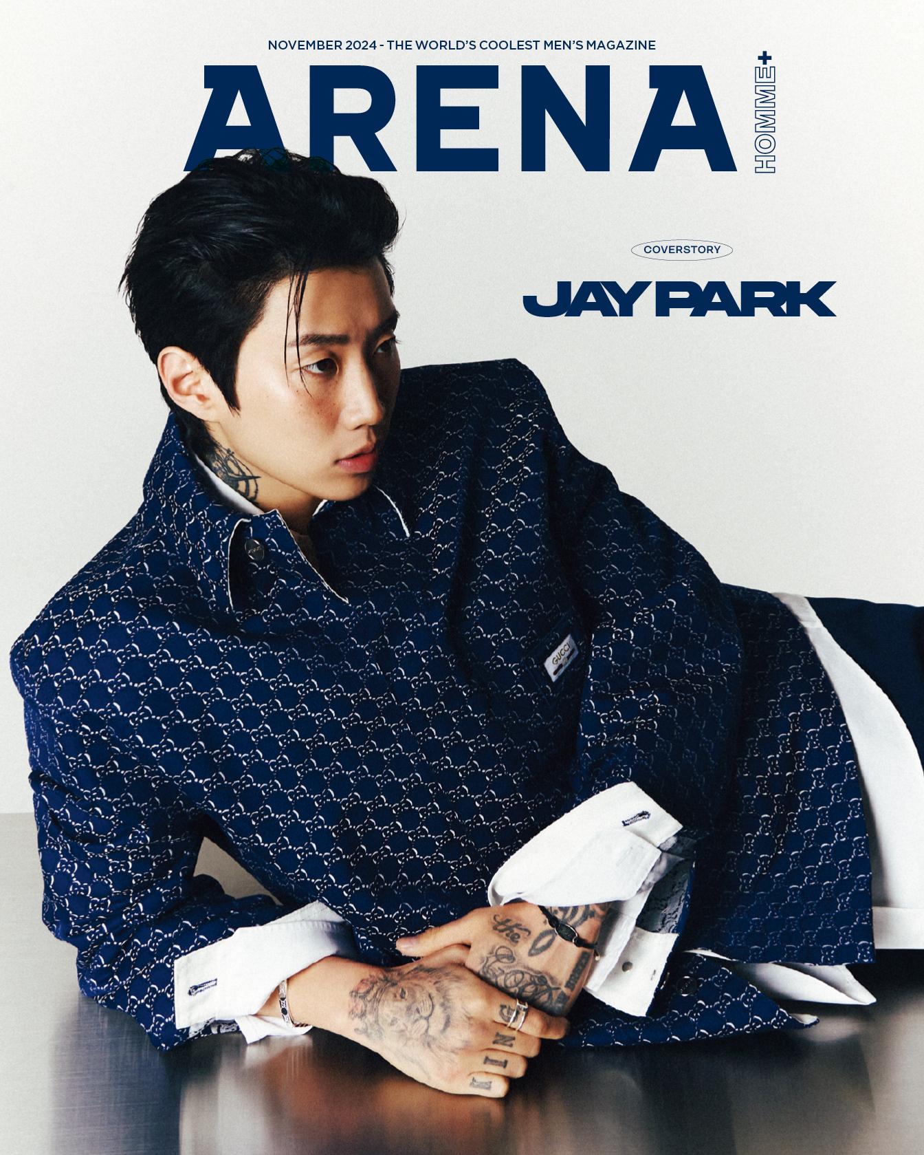 

2024.11 ARENA HOMME+ ДЖЕЙ ПАРК І ЛІ ЧЖОН ДЖЕ Обкладинка - ФОТОСЕСІЯ SEVENTEEN DK B(JAY PARK - NAVY)