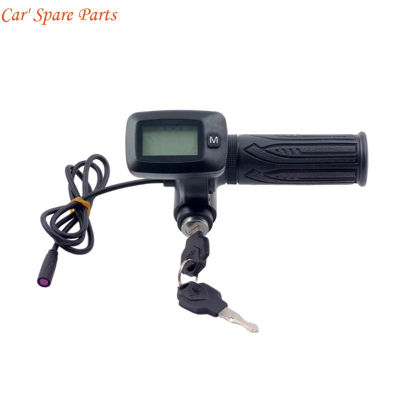 

Y4UA Motorbike Pace Regulation Grip Live LCD Display Slope Power Increase ABS