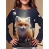 Summer New Casual and Comfortable Animal Print Girls Round Neck Short Sleeve T-shirt