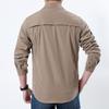Men's Outdoor Quick Dry Tactical Shirt - Long Sleeve, Breathable, Elastic, Multi-Pocket