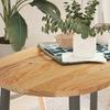 VidaXL Table Top 100x50x2 Cm Solid Oak Wood Oval, Coffee Table Top, Replacement Table Top, 4009070