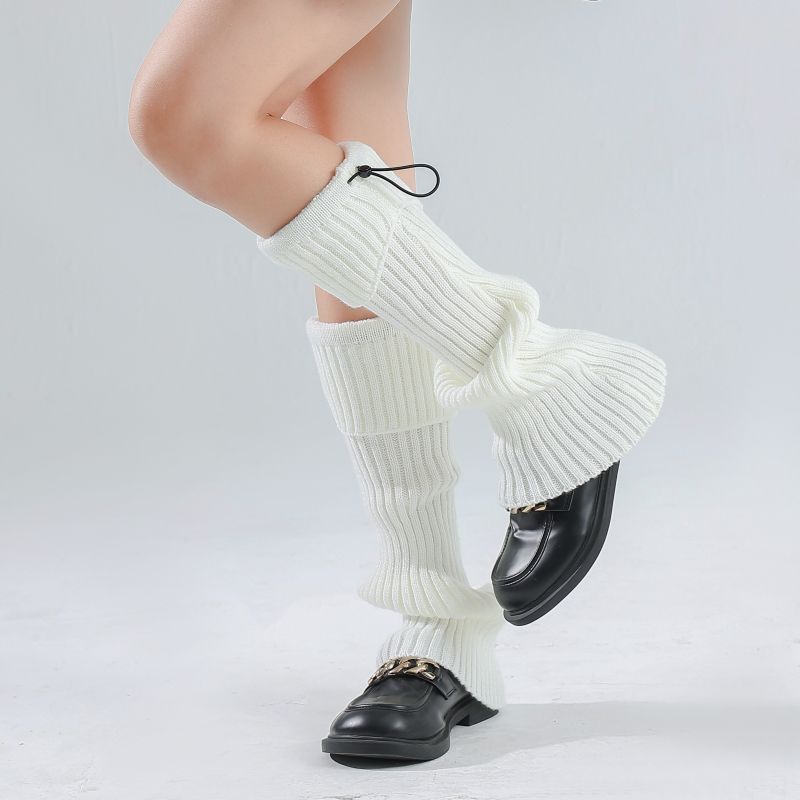 

Корейский стиль Осень Зима Y2K Функциональный пэчворк Цветовая блокировка Регулируемые гетры микро-клеш на шнурке Свободные гетры Цветовая блокировка 1 pair