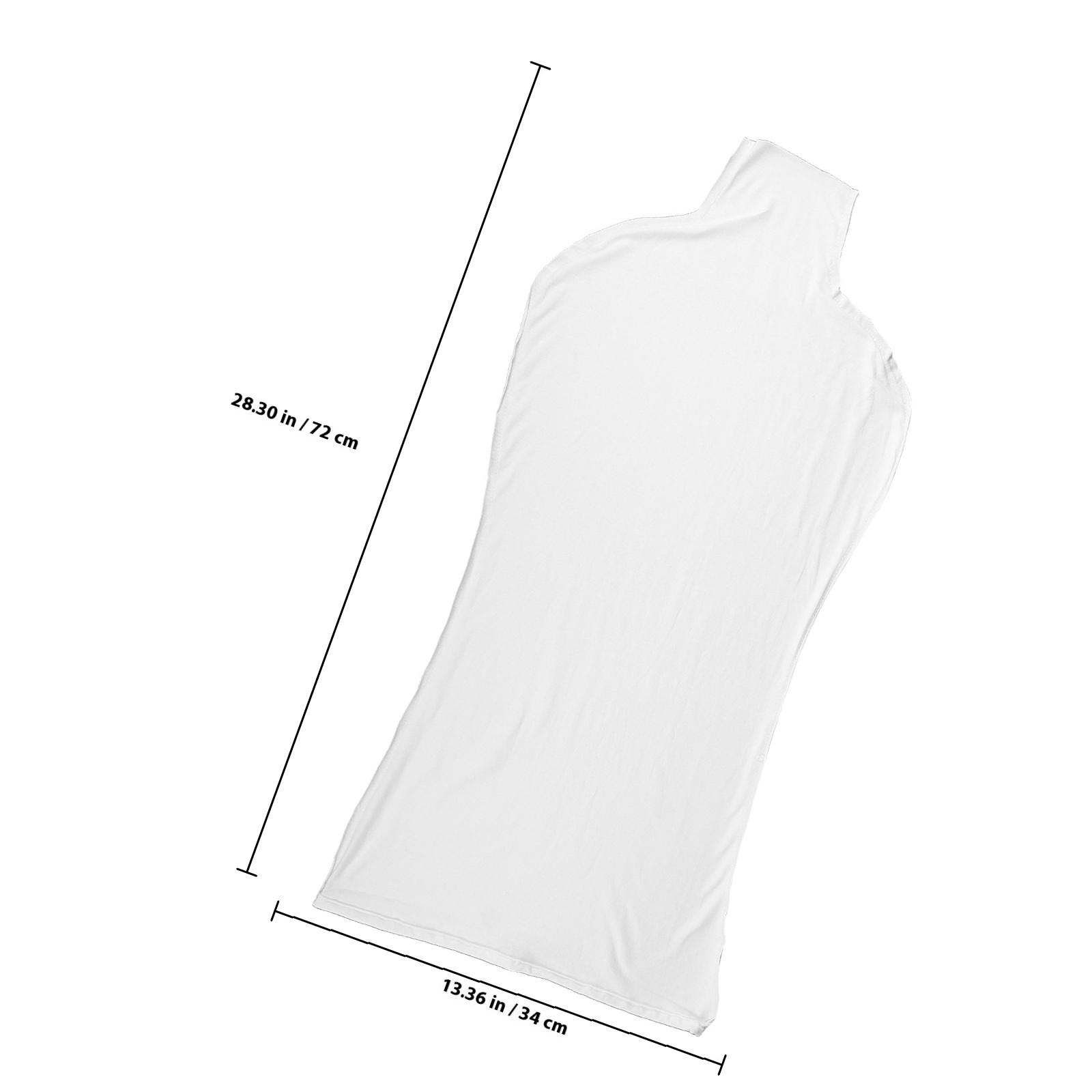 

Mannequin Upper Body Cover Cloth for Female Dummy Anti Dust Lace Dress Protector Sewing Accessory Fashion Display Tool білий