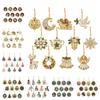 12 pcs Snowman Christmas Tree Hanging Pendant Xmas Tree DIY Rhinestone Pendant Art Kit  Christmas