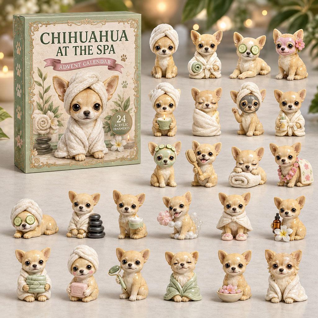 Generic Dog Christmas Advent Calendar 24 Days Cute Puppy Figurine Countdown Blind Box Holiday Home Desktop Decoration Gift