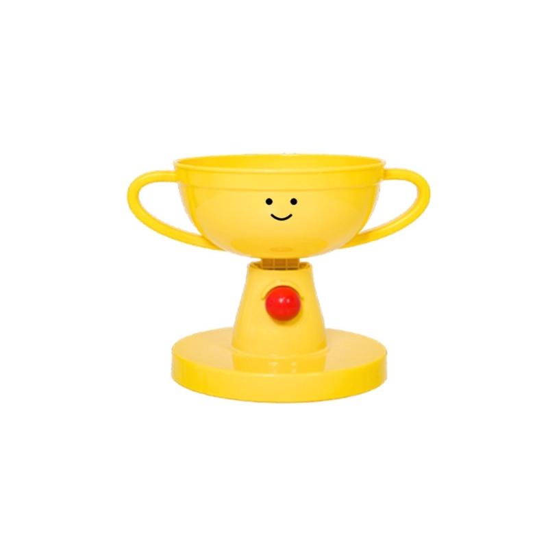 

Trophies Shaped Elevated Pet Feeding Station With Height Option For Comfortable Cats Dining Feeding Bowl Bright Color