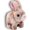 , My Realistic Bunny, Jumping Twitching  Shaking Ear, Handmade Interactive Bunny Stuffed Animal for Kids Easter Gift