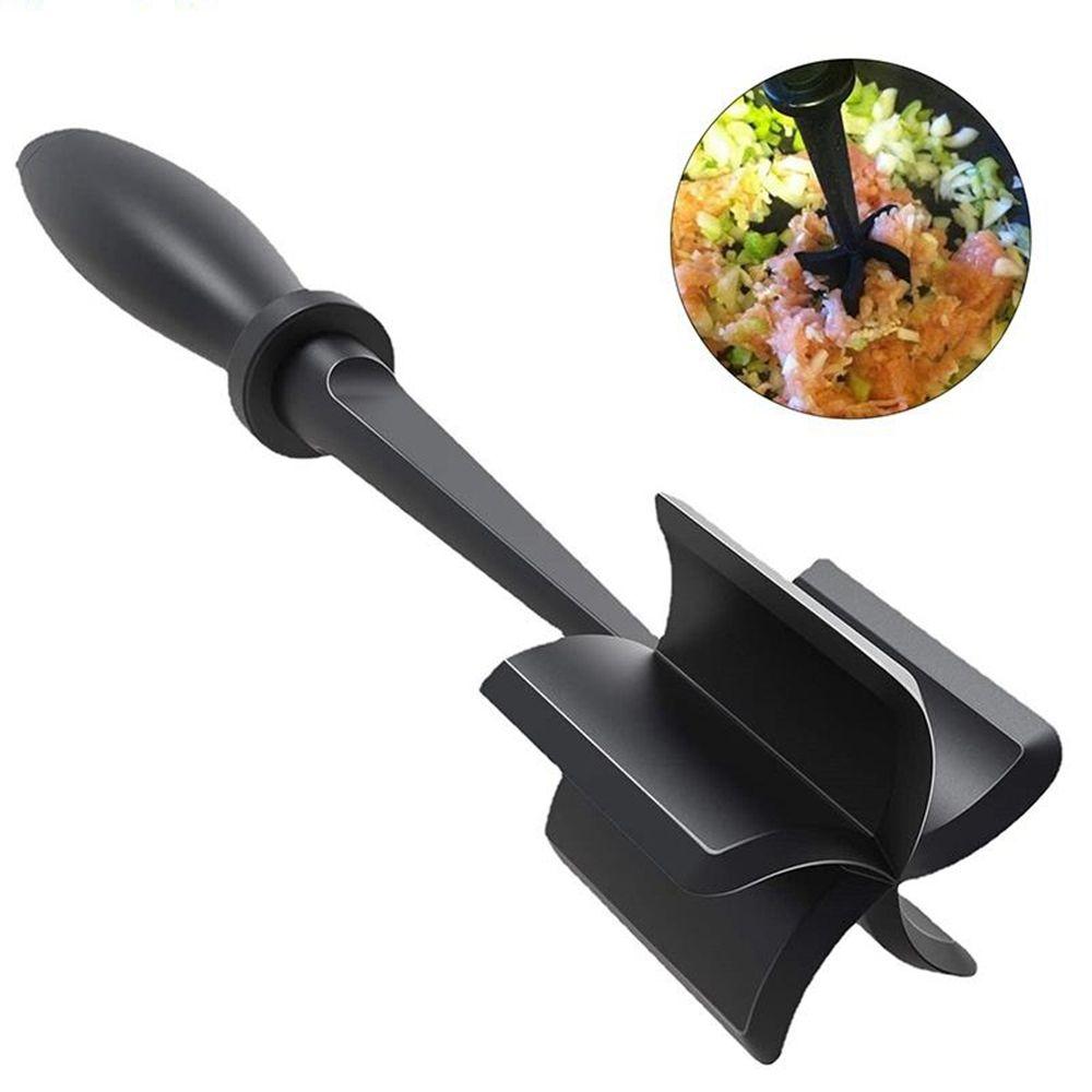 Handheld Kitchen For Hamburger Meat Ground Beef Turkey Home Food Tool Cookware Meat Chopper Masher