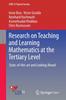 Kniha Research On Teaching and Learning Mathematics At the Tertiary Level : State-of-the-art and Looking Ahead