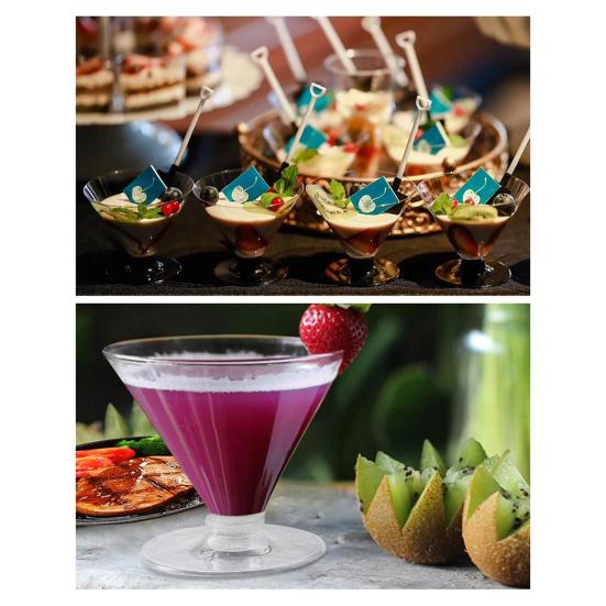 10 ks Jednorázová sada sklenic na Martini Plastová koktejlová sklenice na večírky Svatby Dezerty Průhledné sklenice na koktejly Šampaňské Zmrzlinu