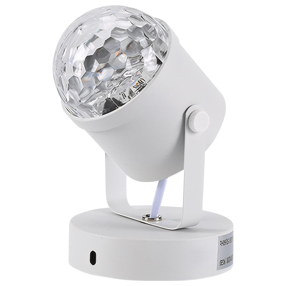 Water Ripple Desk Lamp RGB Projection Atmosphere Lamp Adjustable Dimmable Wall Spotlight for Bar Atmosphere Decoration