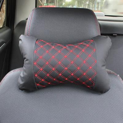 Relaxing For Four Season's Car Neck Pillow PU Leather Headrest Cushion