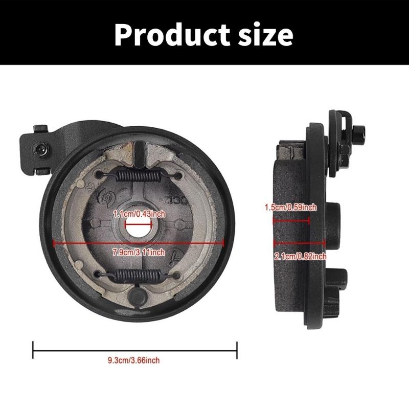 Front Wheel Drum Brake and Rockers Arm Front Wheel Hub Brake Cover Electric Scooter Mechanical Brake Disc Enduring