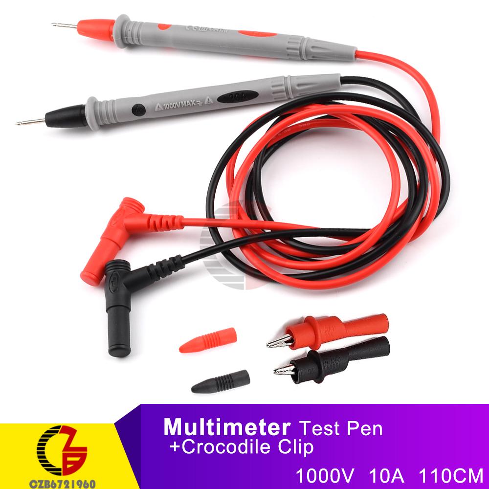 1 Pair Universal Digital Multimeter Test Pen Leads Multi Meter Tester Test Lead Cable Probe Pin Needle Wire Line 1000V 10A 20A