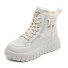 velvet high-top women's shoes winter warm snow boots women's Martin boots new thick-soled winter cotton shoes women's boots